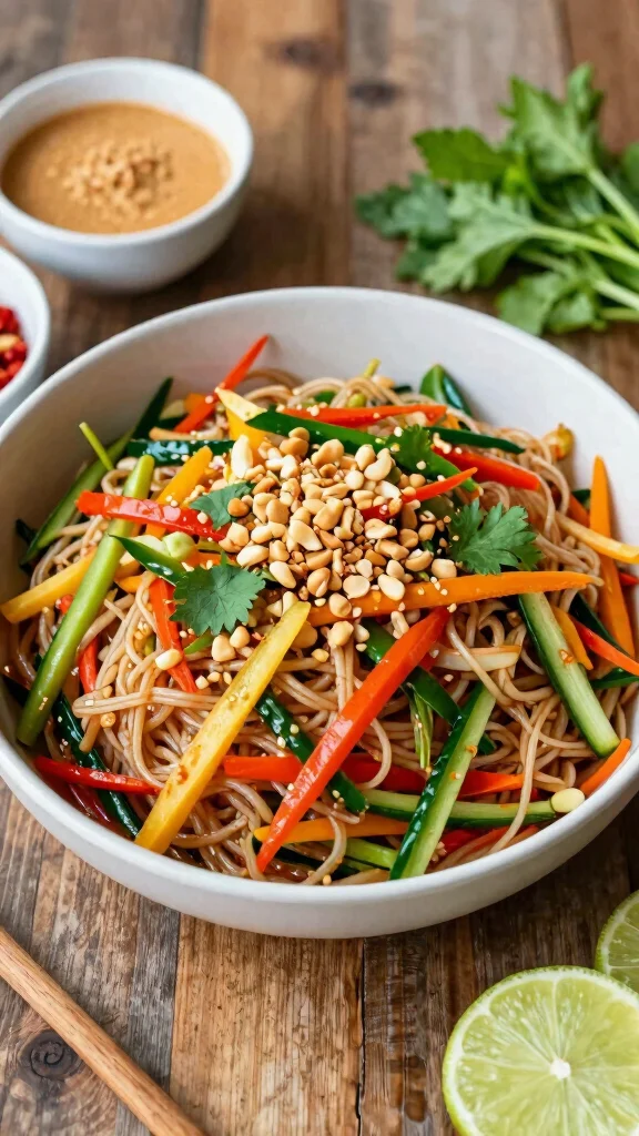 10 Picnic Salads That Travel Well and Taste Great - 6. Thai Peanut Noodle Salad 1