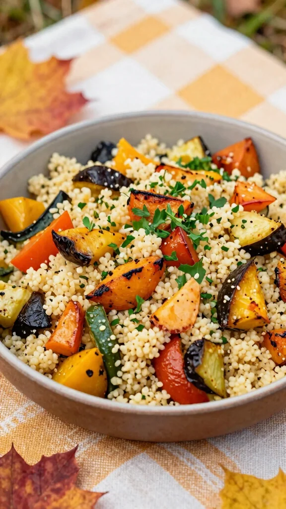 10 Picnic Salads That Travel Well and Taste Great - 7. Roasted Vegetable Couscous Salad 1