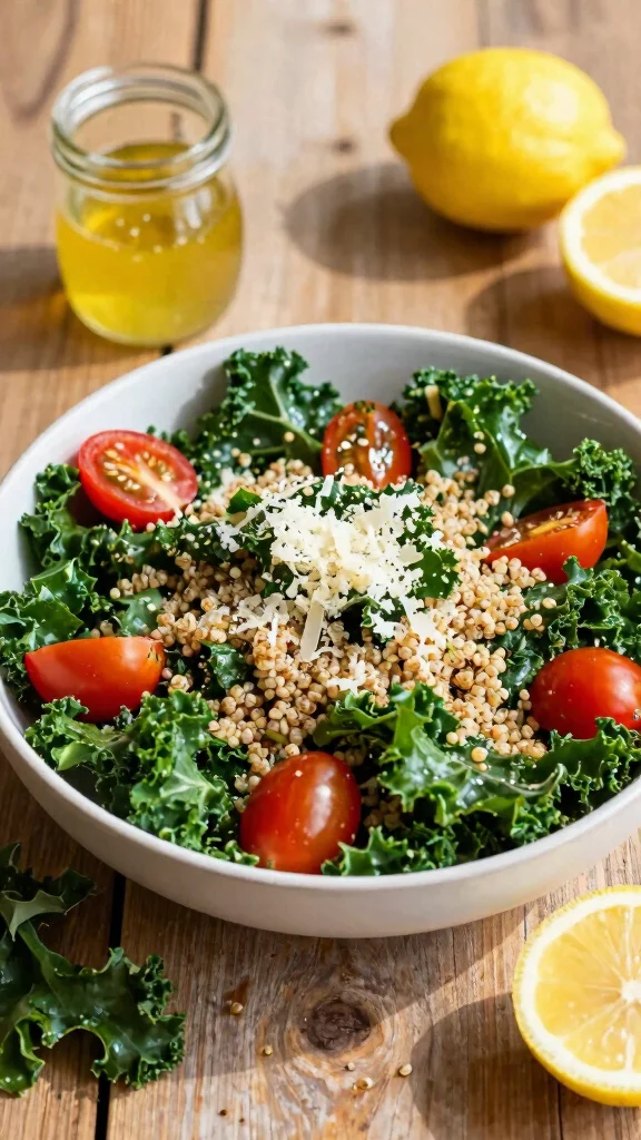 10 Quinoa Salads Recipes for Easy Meal Prep - 4. Kale and Quinoa Salad 1