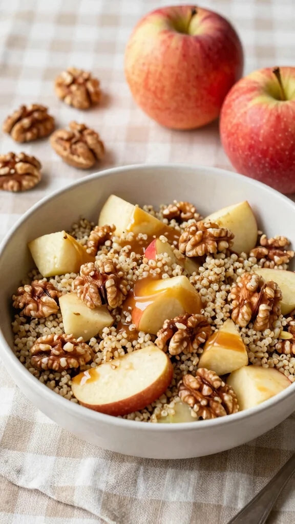 10 Quinoa Salads Recipes for Easy Meal Prep - 5. Apple and Walnut Quinoa Salad 1