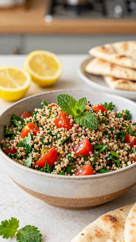 10 Quinoa Salads Recipes for Easy Meal Prep - 6. Quinoa Tabbouleh 1