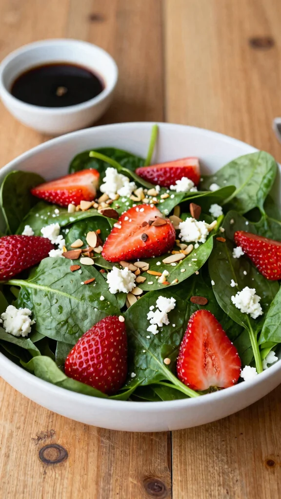 10 Salads That Go with Pizza for a Balanced Meal - 3. Spinach Strawberry Salad 1