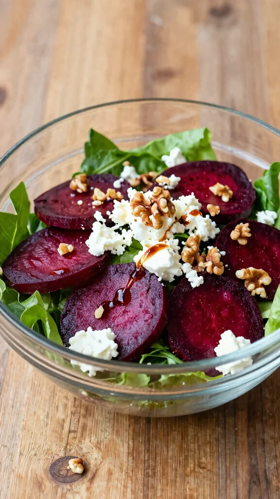 10 Salads That Go with Pizza for a Balanced Meal - 8. Beet and Goat Cheese Salad 1