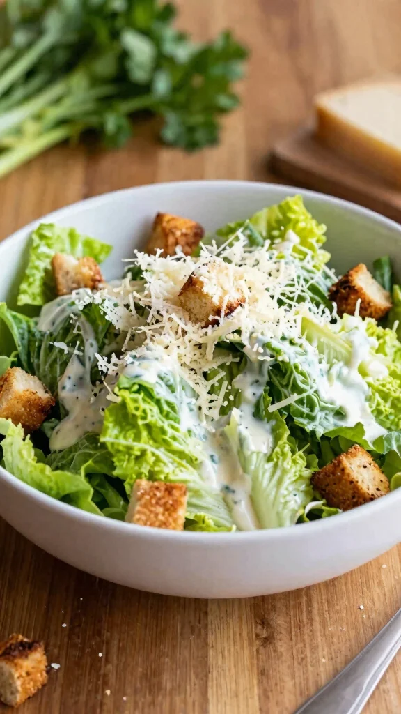 10 Salads to Go with Lasagna for Family Dinner Night - 10. Simple Caesar Salad 1