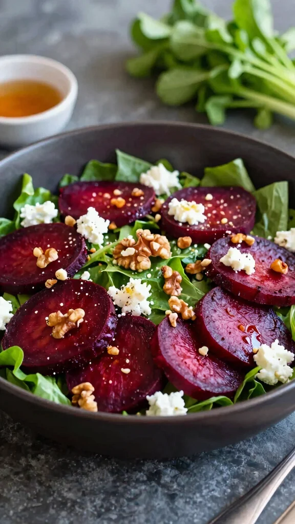 10 Salads to Go with Lasagna for Family Dinner Night - 7. Roasted Beet and Goat Cheese Salad 1