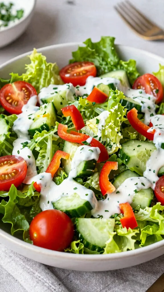 10 Salads to Go with Steak for an Easy Dinner Menu - 10. Chopped Salad with Ranch Dressing 1