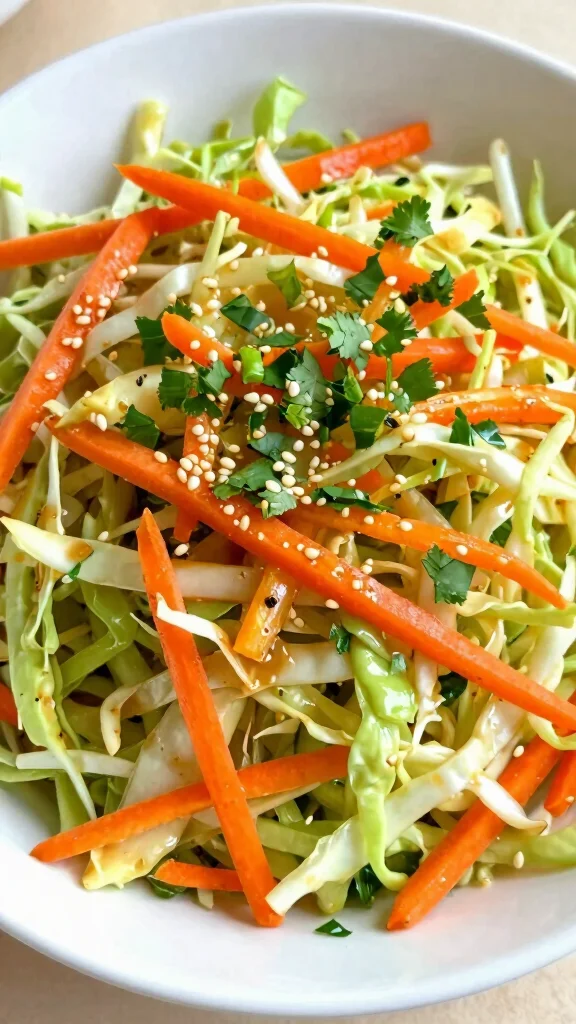 10 Salads to Go with Steak for an Easy Dinner Menu - 9. Asian Slaw with Sesame Dressing 1