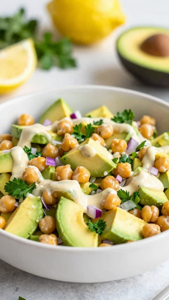 10 Salads with Avocado You'll Want to Make on Repeat - 6. Avocado Chickpea Salad 1