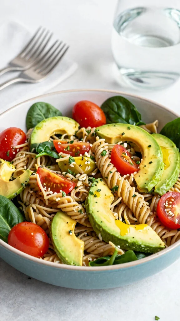 10 Salads with Avocado You'll Want to Make on Repeat - 8. Avocado Pasta Salad 1