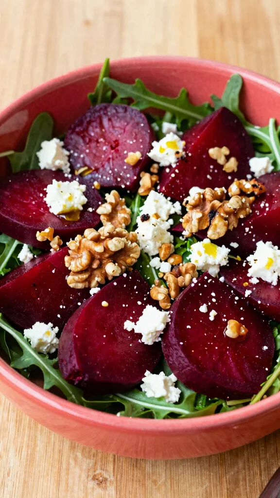 10 Salads with Feta Cheese for Quick Mediterranean Meals - 5. Roasted Beet and Feta Salad 1