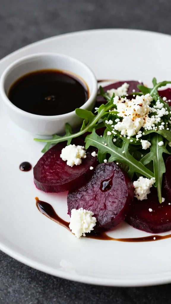10 Salads with Homemade Vinaigrette You'll Love - 4. Roasted Beet and Goat Cheese Salad with Balsamic Vinaigrette 1
