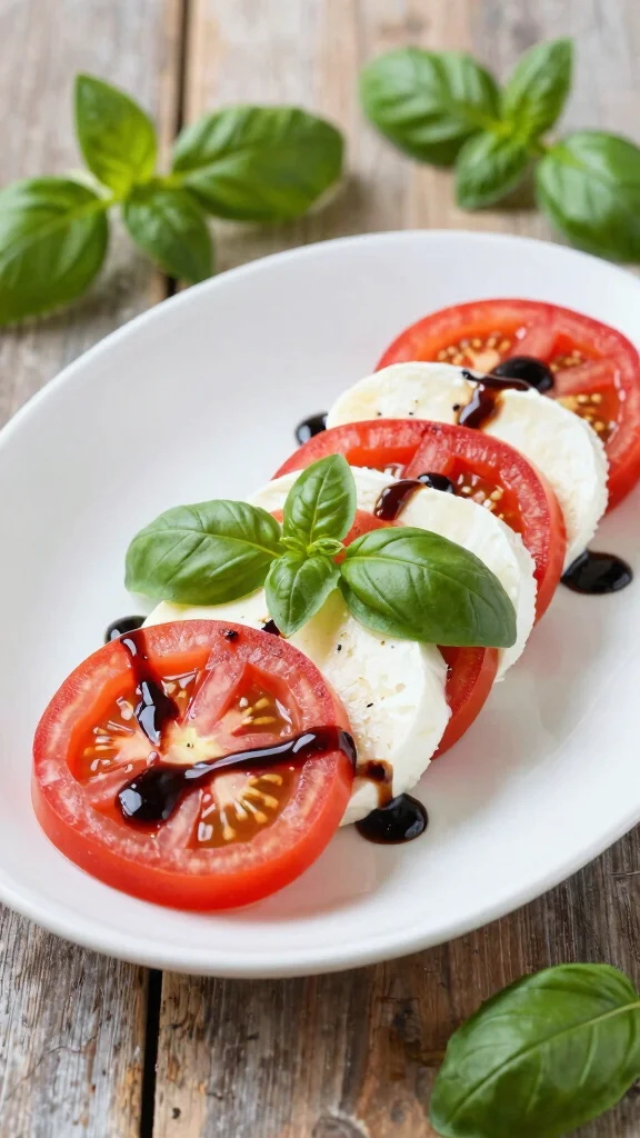 10 Salads with Homemade Vinaigrette You'll Love - 8. Caprese Salad with Basil Balsamic Vinaigrette 1
