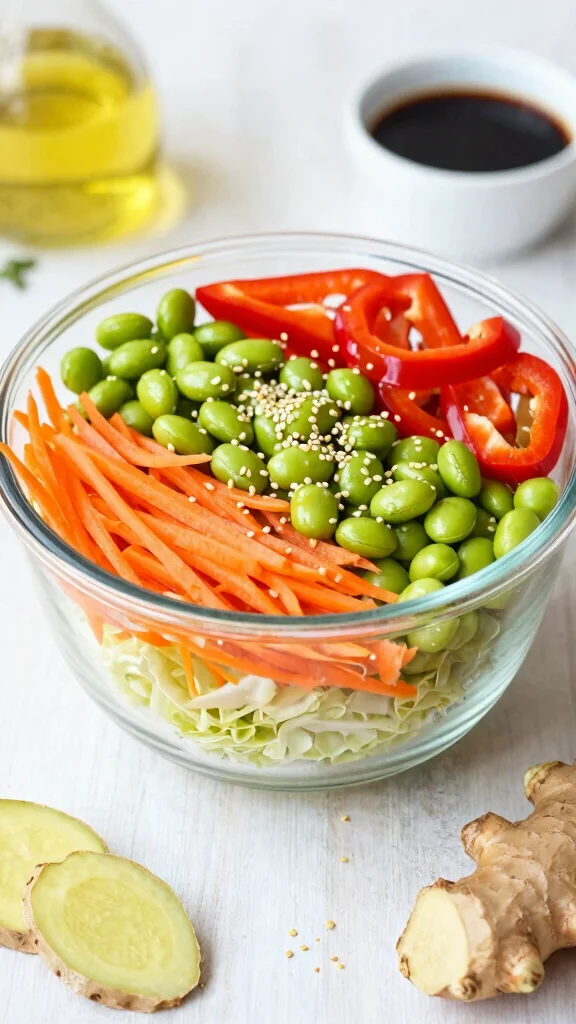 10 Seven-Layer Salads Worth Bringing to Any Party - 4. Asian-Inspired Seven-Layer Salad 1