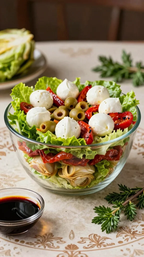 10 Seven-Layer Salads Worth Bringing to Any Party - 6. Italian Antipasto Seven-Layer Salad 1