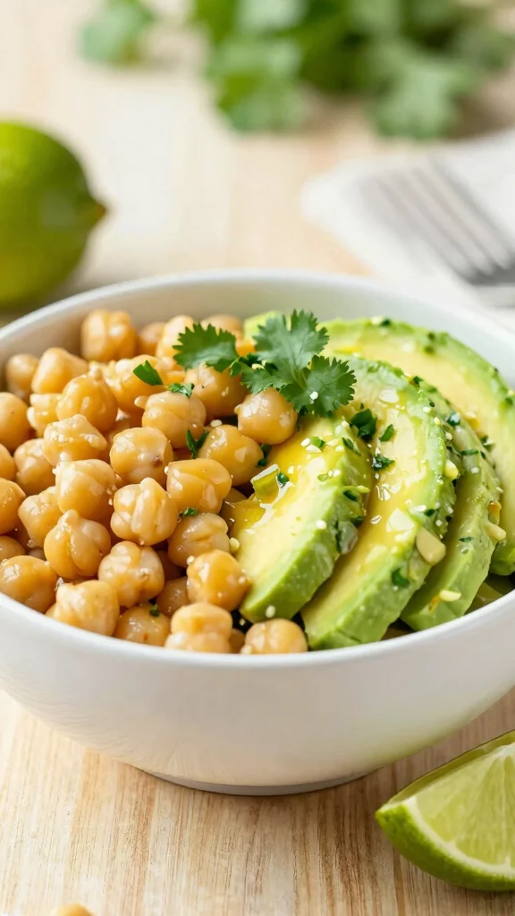 10 Simple Salads with Minimal Ingredients - 3. Chickpea and Avocado Salad 1