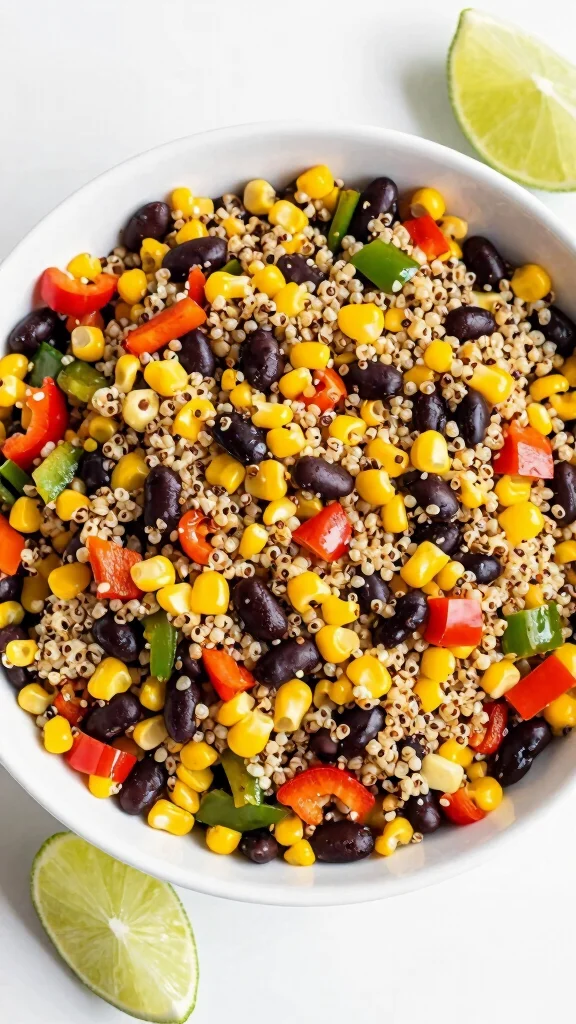 10 Simple Salads with Minimal Ingredients - 5. Quinoa and Black Bean Salad 1