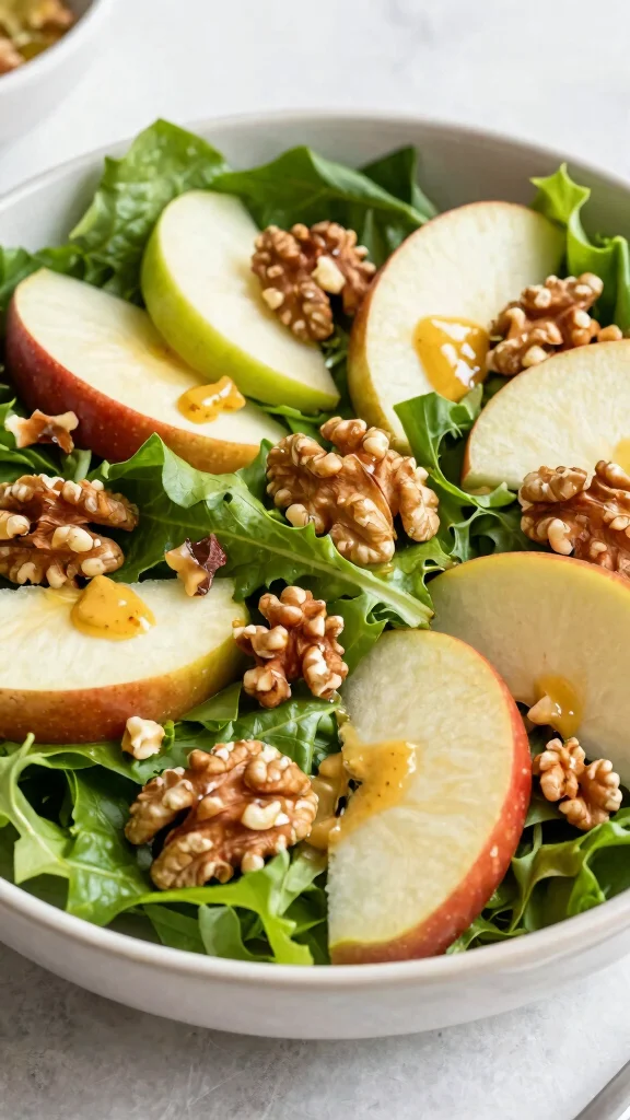 10 Simple Salads with Minimal Ingredients - 9. Apple and Walnut Salad 1