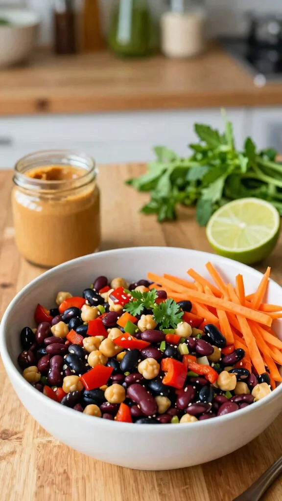 10 Three-Bean Salads That Are Easy and Budget-Friendly - 5. Thai-Inspired Bean Salad 1