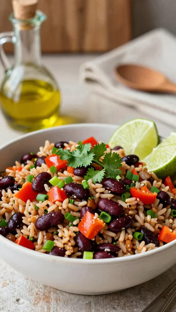 10 Three-Bean Salads That Are Easy and Budget-Friendly - 8. Bean and Rice Salad 1