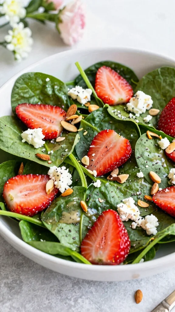 12 Chopped Salads Loaded with Texture and Flavor - 11. Spinach and Strawberry Salad 1