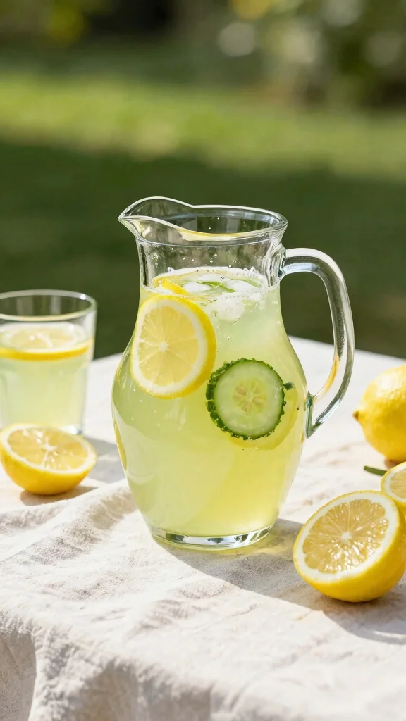 12 Cooling Cucumber Juice Recipes for Ultimate Hydration - 6. Cucumber Lemonade Twist 1