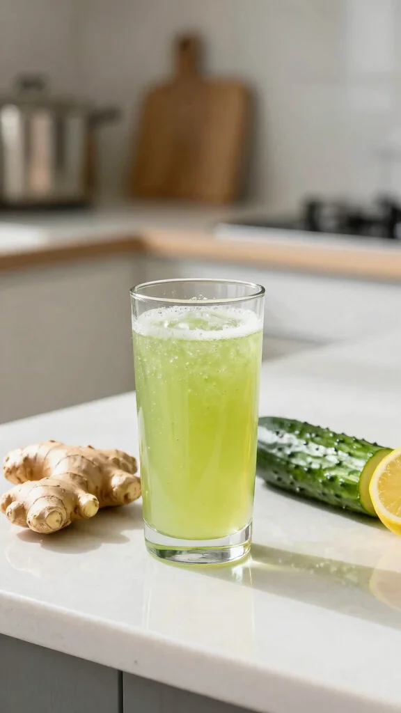 12 Cooling Cucumber Juice Recipes for Ultimate Hydration - 9. Ginger Cucumber Detox Juice 1