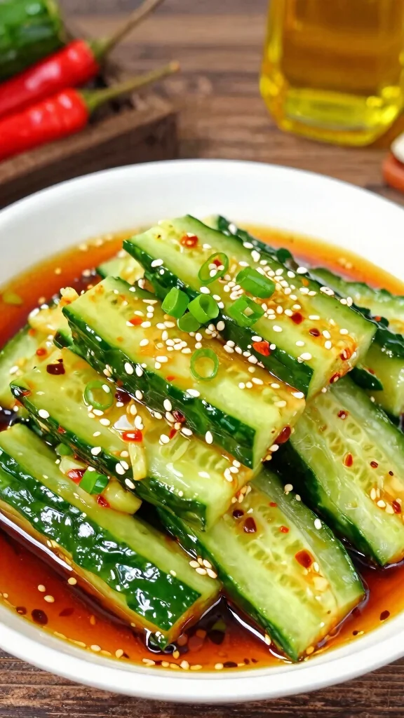 12 Cucumber Salads That Are Cool, Crisp, and Easy - 4. Spicy Szechuan Cucumber Salad 1