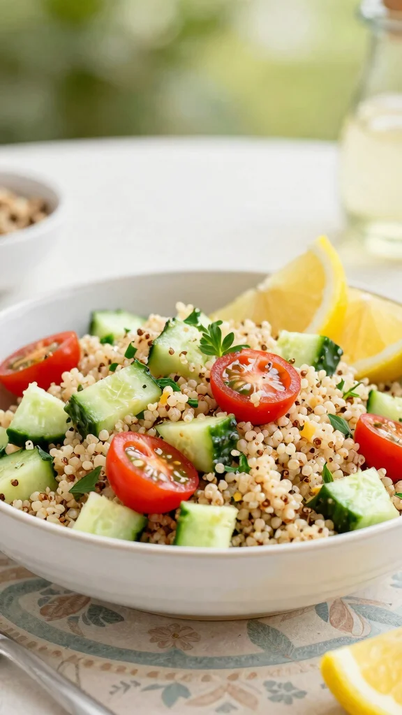 12 Cucumber Salads That Are Cool, Crisp, and Easy - 6. Cucumber and Quinoa Salad 1