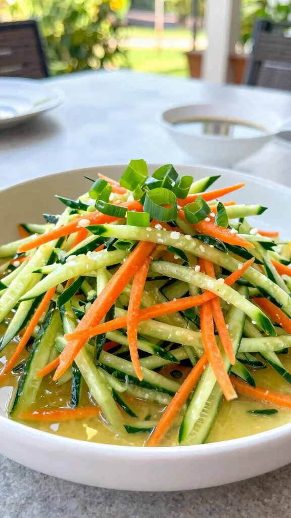 12 Cucumber Salads That Are Cool, Crisp, and Easy - 8. Cucumber Slaw with Ginger Dressing 1
