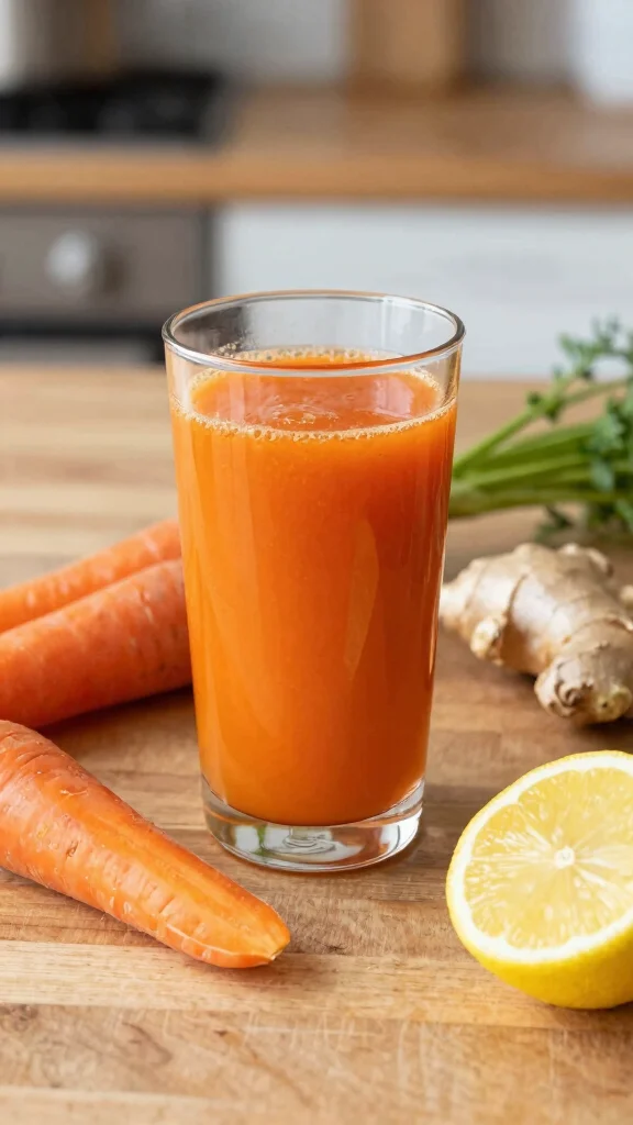 12 Detox Juice Recipes for Liver and Kidney Cleanse Naturally - 6. Carrot Ginger Delight 1