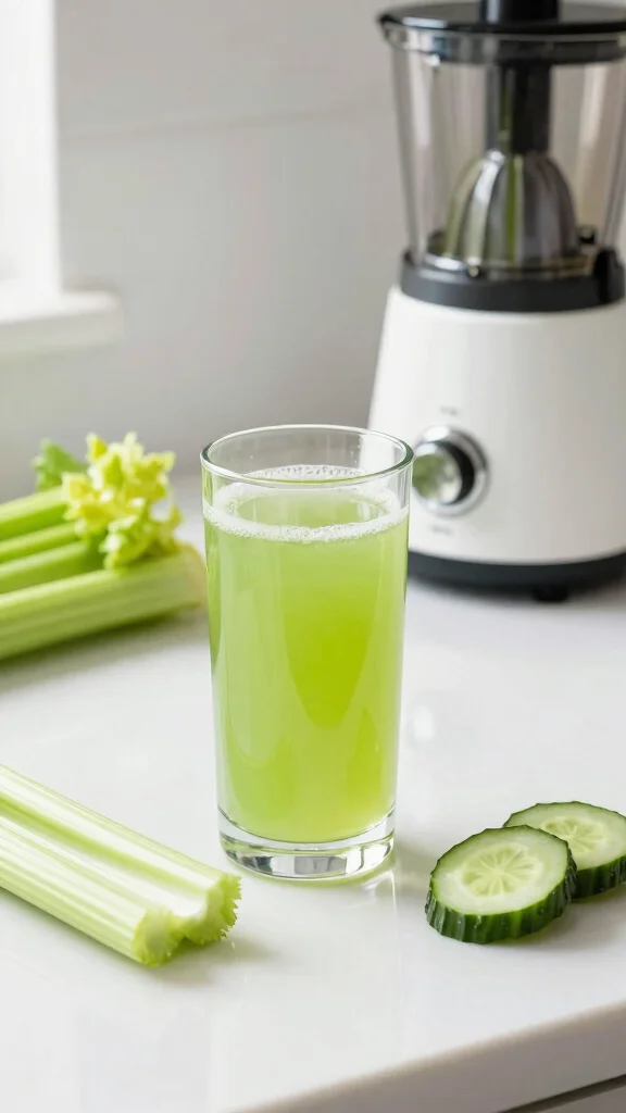 12 Detox Juice Recipes for Liver and Kidney Cleanse Naturally - 9. Celery Green Detox 1