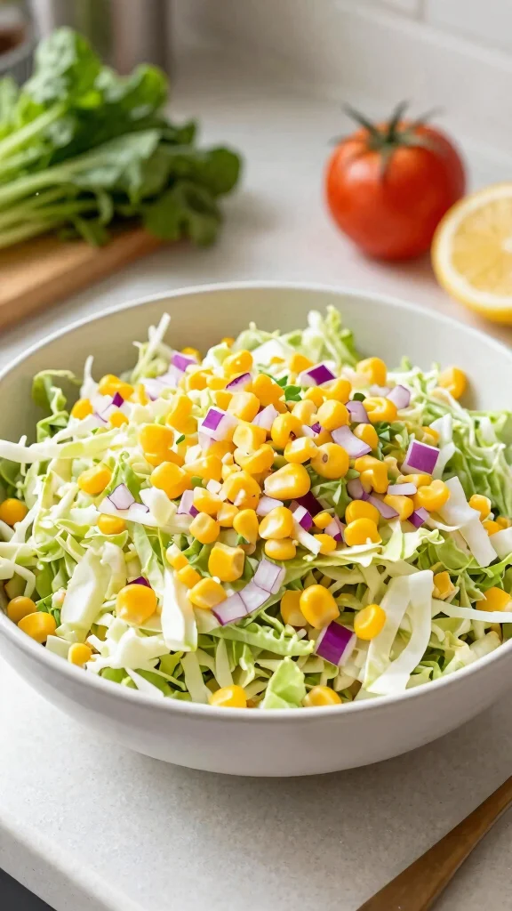 12 Easy Cabbage Salads for Budget-Friendly Meals - 11. Cabbage and Corn Salad 1
