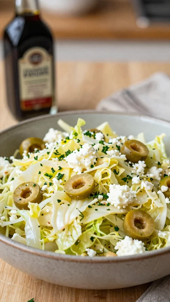 12 Easy Cabbage Salads for Budget-Friendly Meals - 12. Savory Cabbage Salad with Feta 1