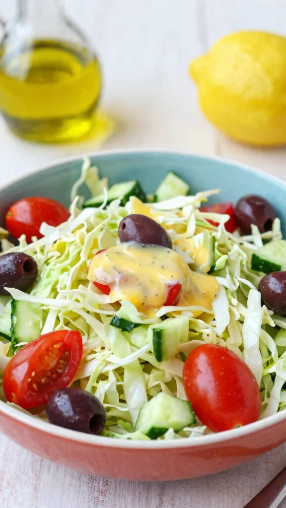12 Easy Cabbage Salads for Budget-Friendly Meals - 3. Mediterranean Cabbage Salad 1