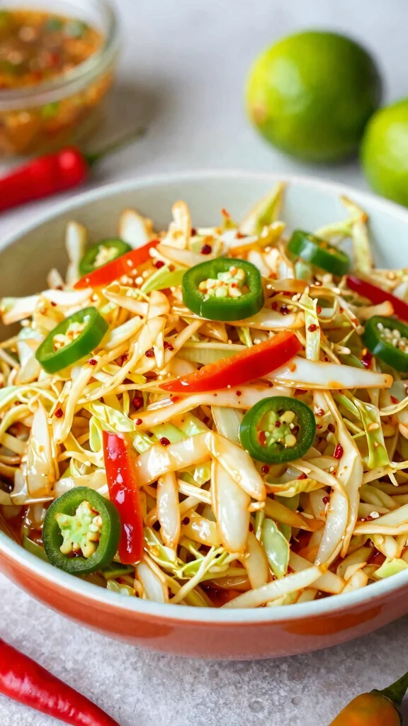 12 Easy Cabbage Salads for Budget-Friendly Meals - 5. Spicy Cabbage Salad 1