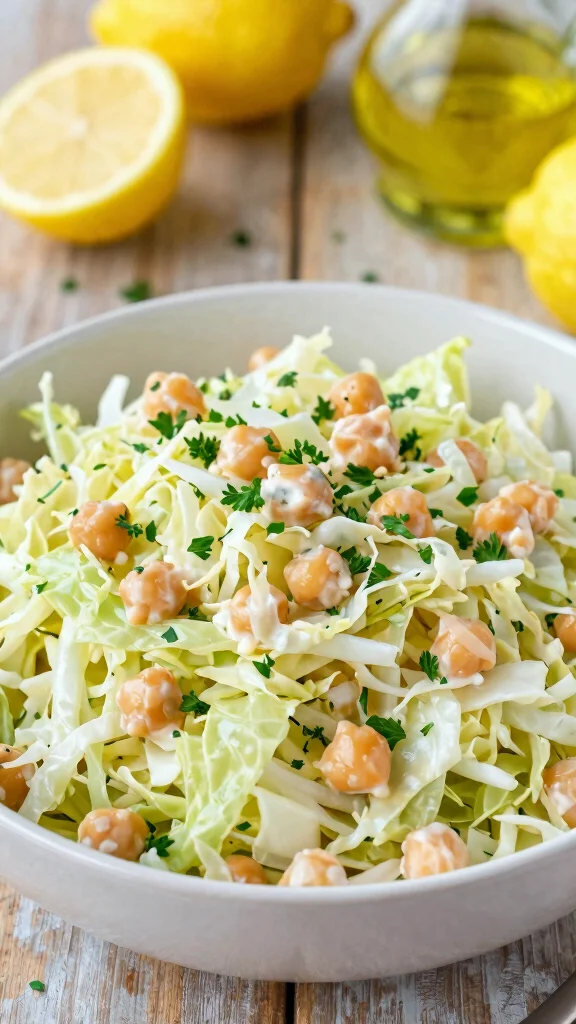 12 Easy Cabbage Salads for Budget-Friendly Meals - 6. Cabbage and Chickpea Salad 1