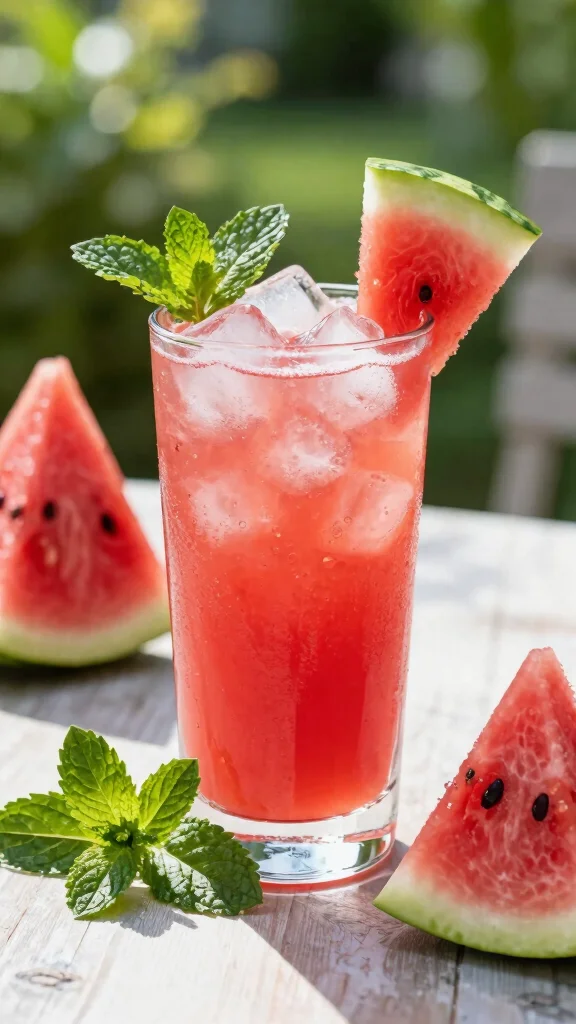 12 Easy Homemade Juice Recipes to Make at Home - 5. Watermelon Mint Juice 1
