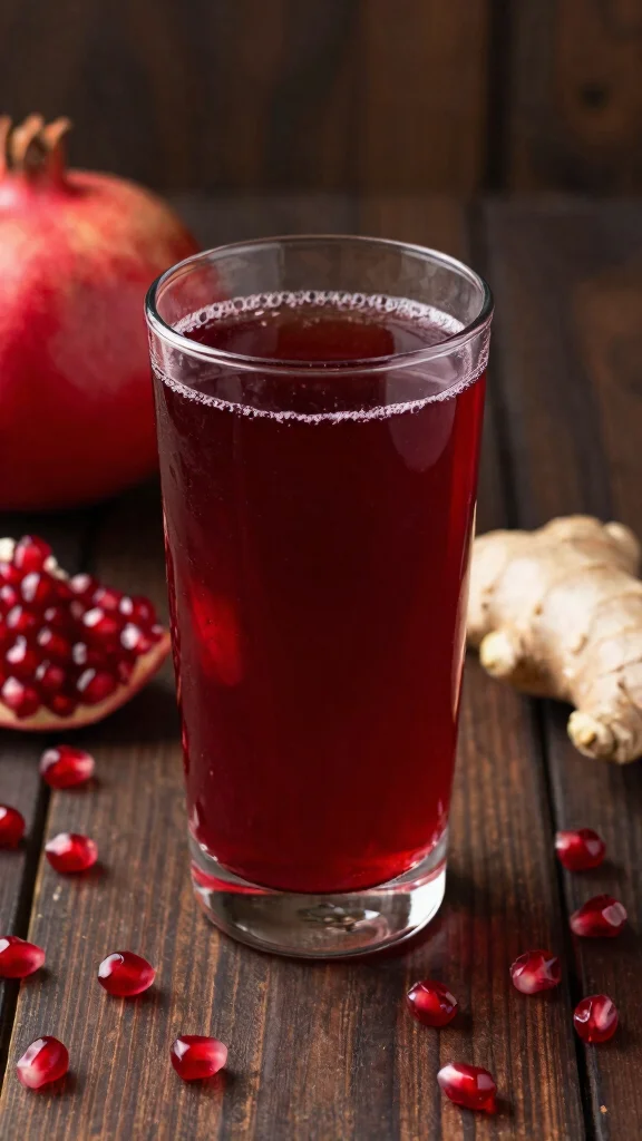 12 Easy Homemade Juice Recipes to Make at Home - 6. Pomegranate Ginger Juice 1