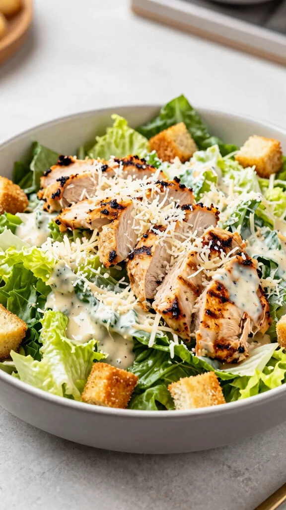 12 Filling Salads You Can Eat as a Full Meal - 3. Grilled Chicken Caesar Salad 1