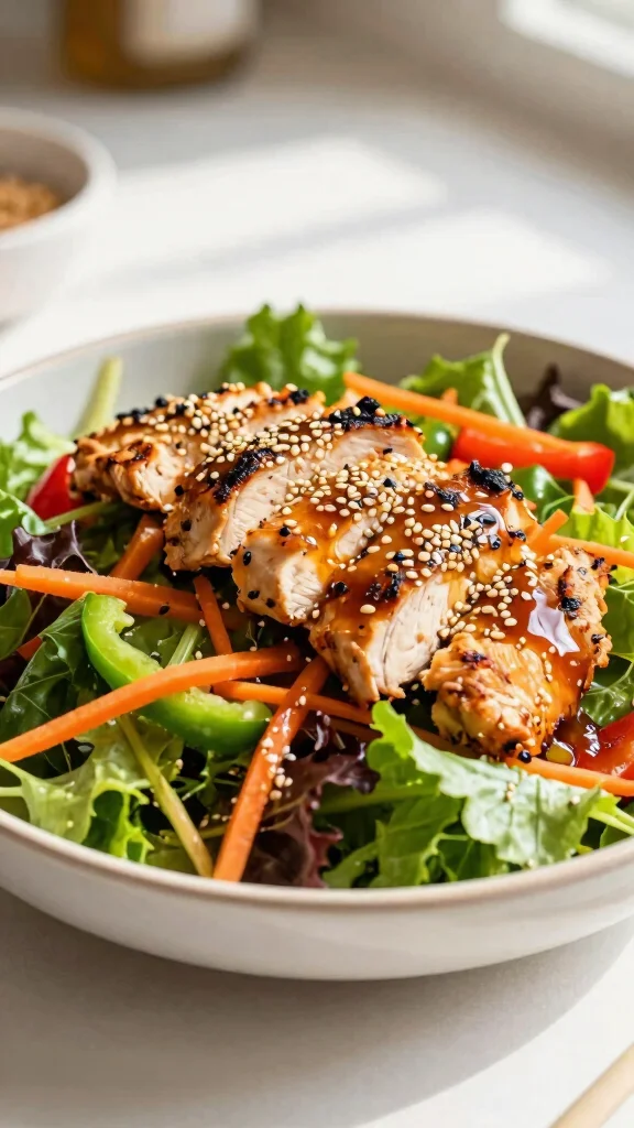 12 Filling Salads You Can Eat as a Full Meal - 4. Asian Sesame Chicken Salad 1