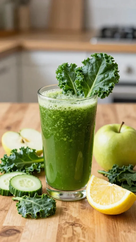 12 Healthy Juice Recipes Made with Real Fruits and Veggies - 2. Green Detox Juice 1