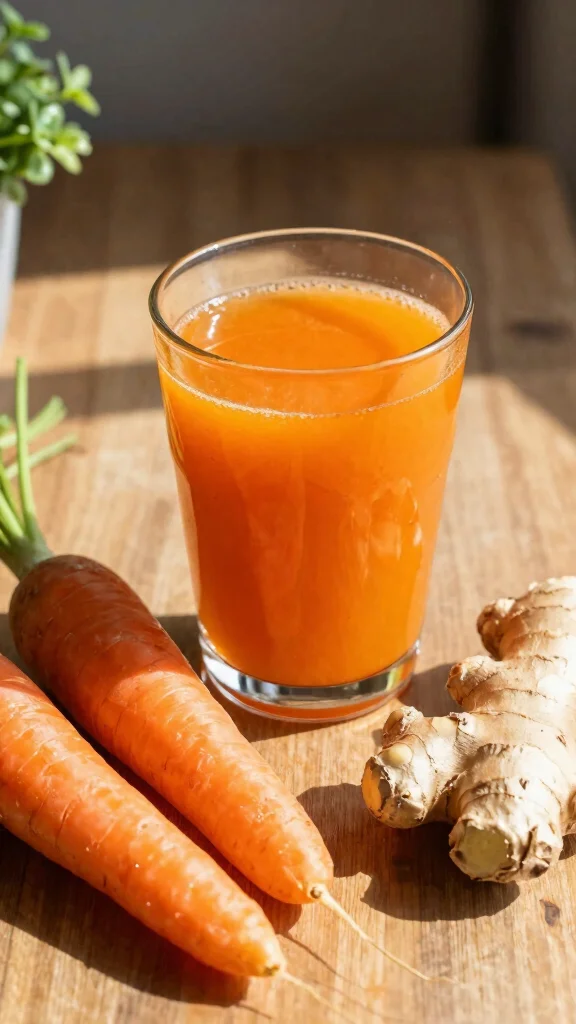 12 Healthy Juice Recipes Made with Real Fruits and Veggies - 5. Carrot Ginger Juice 1