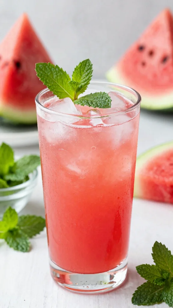 12 Healthy Juice Recipes Made with Real Fruits and Veggies - 6. Watermelon and Mint Juice 1
