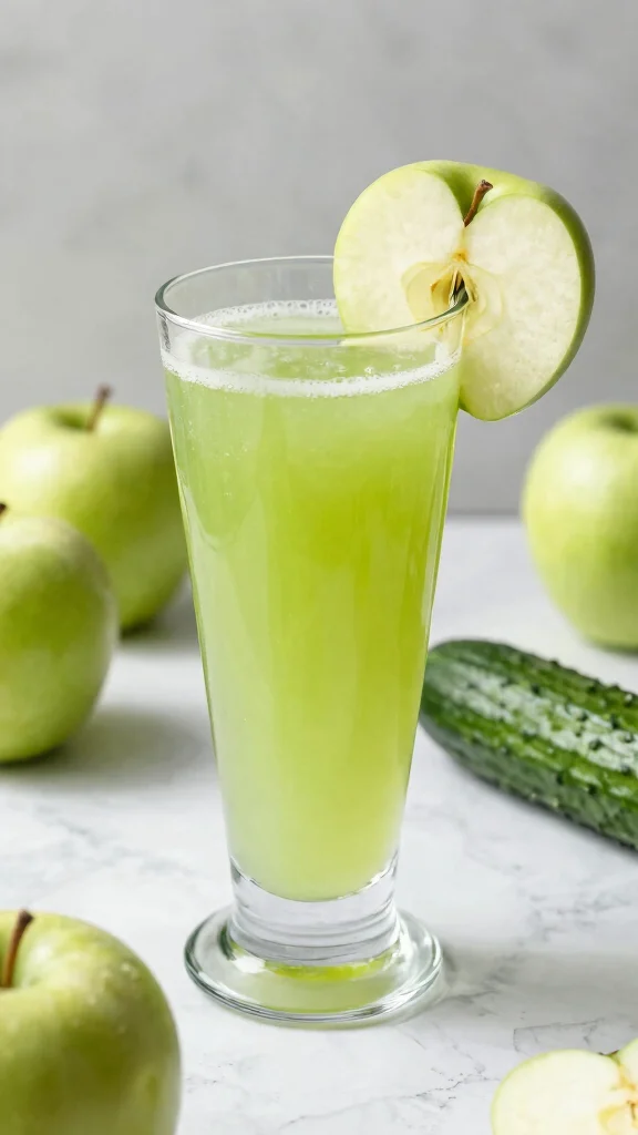 12 Healthy Juice Recipes Made with Real Fruits and Veggies - 8. Apple Cucumber Refresher 1