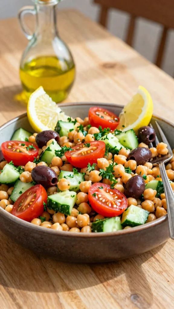 12 Healthy Salads Recipes for Easy Everyday Meals - 1. Mediterranean Chickpea Salad 1