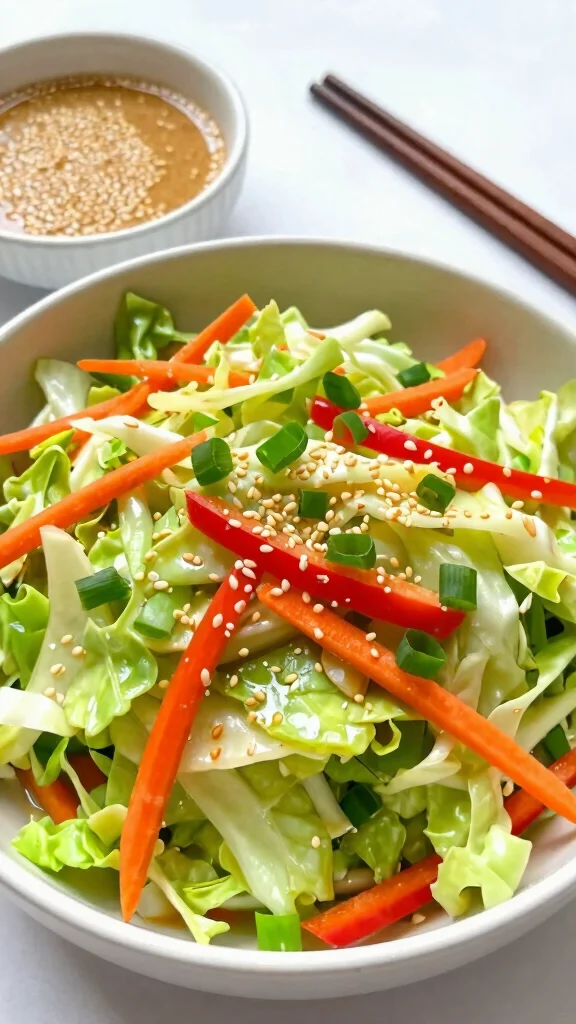 12 Healthy Salads Recipes for Easy Everyday Meals - 10. Asian Slaw Salad 1