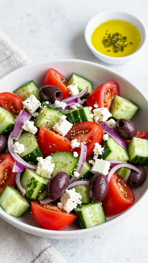 12 Healthy Salads Recipes for Easy Everyday Meals - 12. Greek Salad 1