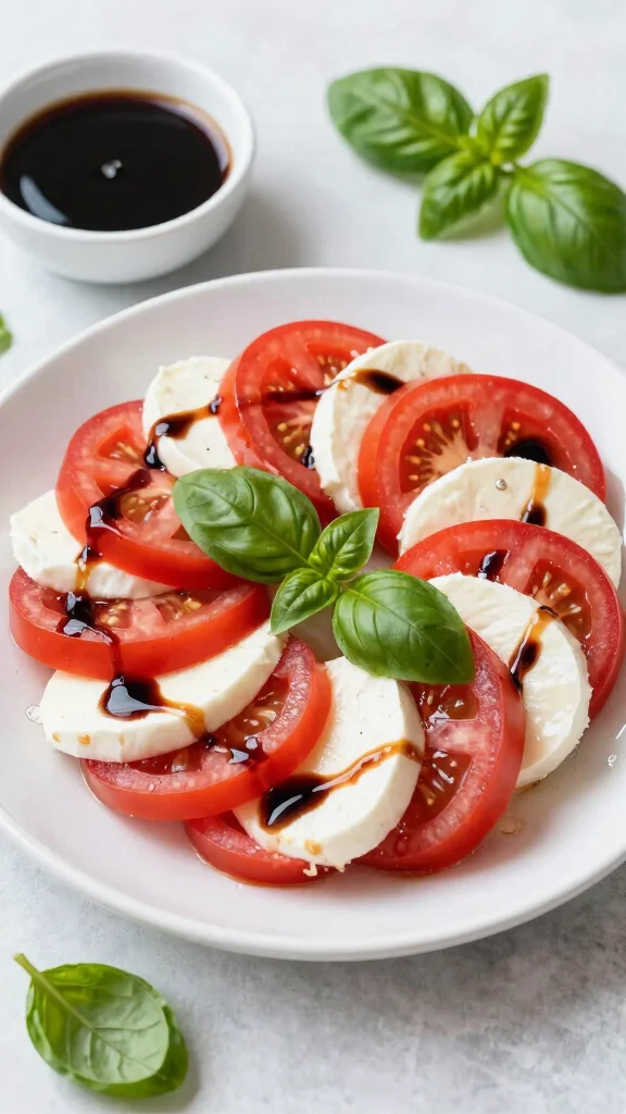12 Healthy Salads Recipes for Easy Everyday Meals - 7. Caprese Salad with Balsamic Reduction 1