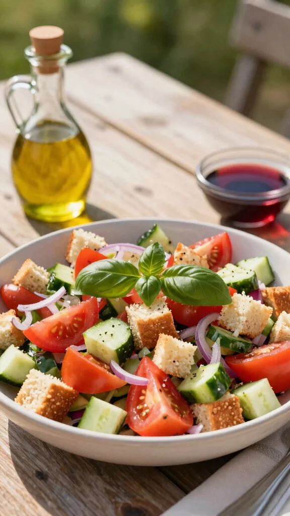 12 Healthy Salads Recipes for Easy Everyday Meals - 9. Panzanella Salad 1
