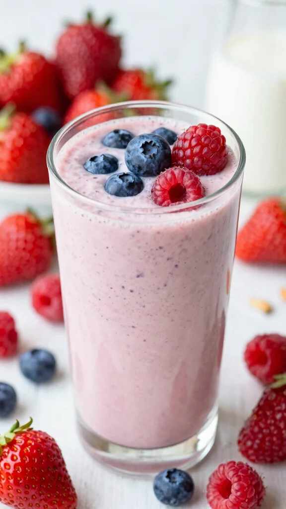 12 Heart-Healthy Juice Recipes to Lower Blood Pressure - 12. Almond Berry Smoothie Juice 1